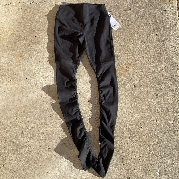 ALO YOGA Women's Airbrush High-Waist Highlight Goddess Legging Size M In Black - Picture 4 of 8